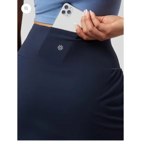 NWT Athleta ELATION 2 IN 1 CAPRI Navy $98 Womens XL - Picture 4 of 13